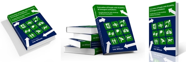 Evacuation Guide for People with Disability Book Cover in 3D view